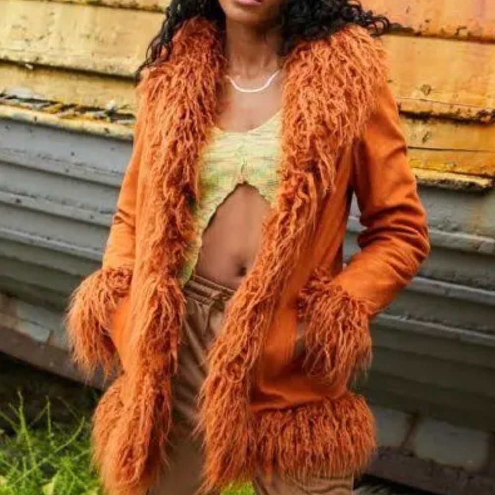 Faux fur jacket | Urban Outfitters